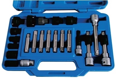 22PCS COMPLETE KIT FOR BOSCH AND DENSO TYPE ALTERNATOR PULLEYS