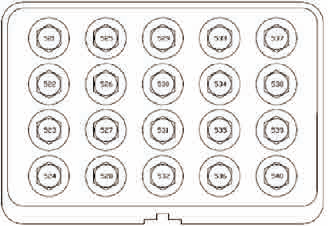 20 PCS VW WHEEL BOLT LOCK SOCKET SET 20 PCS VW WHEEL BOLT LOCK SOCKET SET