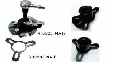REPLACEABLE PLATE FRONT HUB PULLER