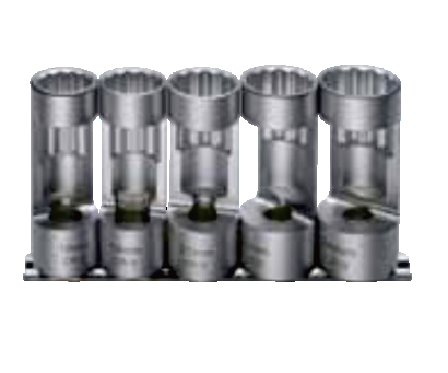 5PCS 1/2" DR. OXYGEN SENSOR SOCKET SETS