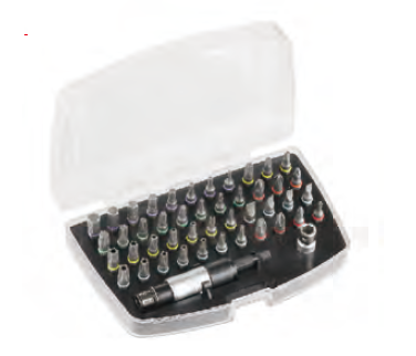46 PC 1/4" DRIVE COLORFUL BITS SET