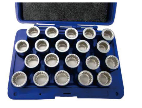 20 PCS PORSCHE WHEEL BOLT LOCK SOCKET SET