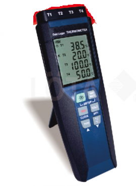FOUR CHANNELS DATALOGGER THERMOMETER (PC INTERFACE)