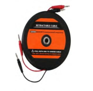 RETRACTABLE CABLE BANANA PLUG WIRE 6M