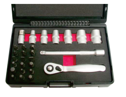 27PCS 1/4"DR. BIT & SOCKET SET