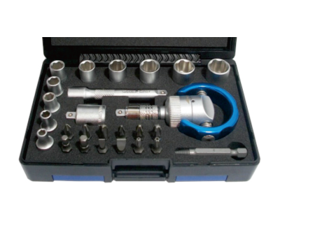 26PCS 1/4"DR.3WAY GEAR RATCHET WRENCH + SOCKET & BITS SET