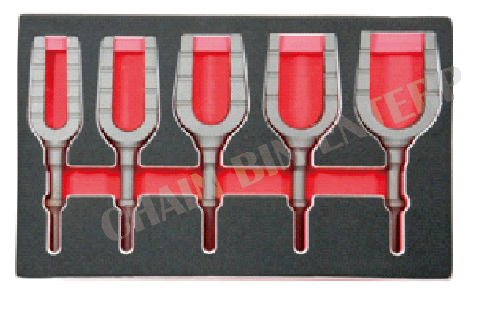5PC PNEUMATIC SEPERATING FORK CHISEL SET