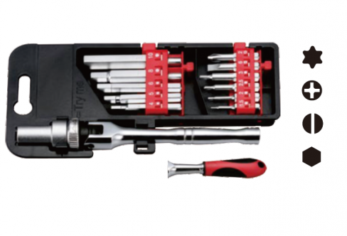 12 IN 1 HEX KEY RATCHET HANDLE SET