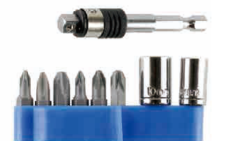 9 PC 1/4" DRIVE, 2-IN-1 SB-ADAPTER WITH SOCKETS & BITS SET