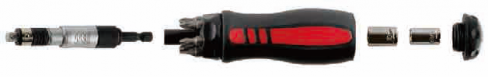 10 PC 1/4 DRIVE, 2-IN-1 SB-ADAPTER WITH SOCKETS & BITS SET