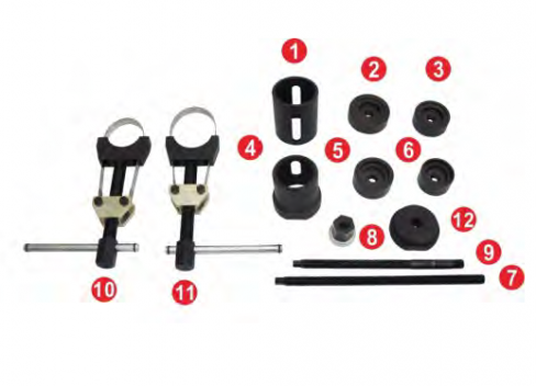 BMW (E81-E93) SUBFRAME LOWER TRACK CONTROL BUSH REMOVAL / INSTALLATION TOOL KIT