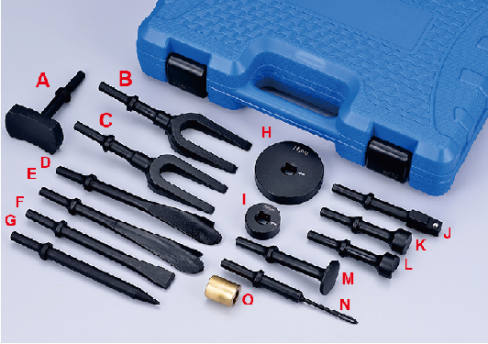 SPECIAL VIBRO CHISEL SET, 15PCS
