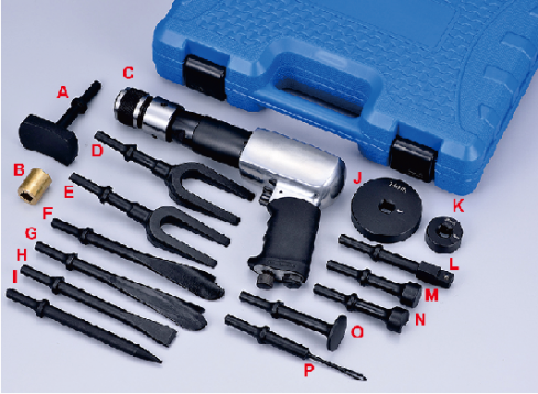 SPECIAL VIBRO CHISEL SET, 16PCS
