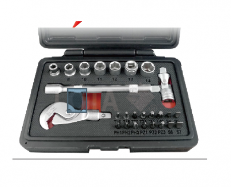 26 PIECE 3/8" STUBBY SELF ADJUSTING QUICK WRENCH SET