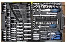 217PC1/2"&3/8"&1/4" SOCKET SET