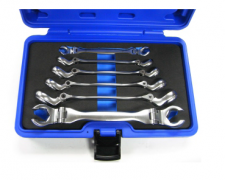 6 PCS DOUBLE FLEXIBLE FLARE NUT WRENCH