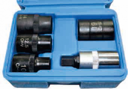 5PCS 1/2”DR.PENTAGON SOCKET