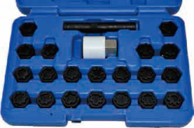 22PCS SPECIAL WHEEL NUT SOCKET SET