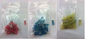 Heat shrinkable spade terminals