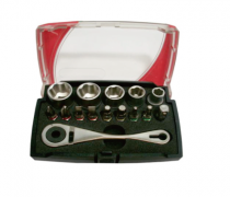 15PCS 1/4"DR. SOCKET & BITS SET