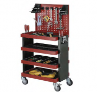 4 SHELVES TOOL TROLLEY
