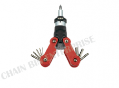 15-IN-1 RATCHET SCREWDRIVER WITH HEX KEY WRENCH