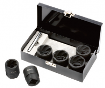 7PCS TWIST SOCKET SET 3/4" 27,30,32,33,34,36MM + BAR(TWIST + HEX)