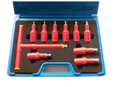 11 PCS 1/2DR. VDE STAR BIT SOCKET SET