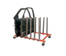 WINDSHIELD STAND 6 POLES- TROLLEY TYPE