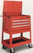 4-DRAWER SERVICE TOOLS TROLLEY WITH GAS SPRING COVER